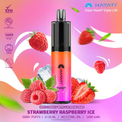 Hayati vape flavours - ストロベリーラズベリーアイス Hayati Twist 使い捨て 26BF85