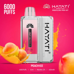 Hayati vape flavours - ピーチアイス Hayati Infinity 6000ポッドキット 26BF155