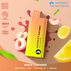 Hayati vape flavours - ピーチレモネード Hayati Duo Mesh 使い捨て 26BF175