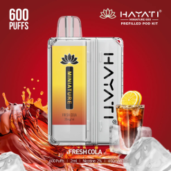 Hayati vape flavours - フレッシュコーラ Hayati Miniature 600 ポッドキット 26BF35