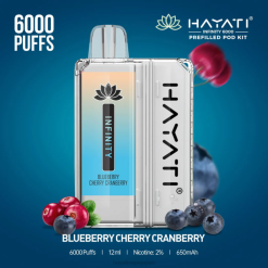 Hayati vape flavours - ブルーベリーチェリークランベリー Hayati Infinity 6000ポッドキット 26BF145