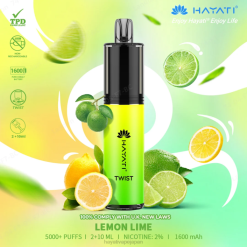 Hayati vape flavours - レモンライム Hayati Twist 使い捨て 26BF75
