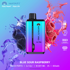 Hayati vape flavours - 青酸っぱいラズベリー Hayati Pro Ultra 使い捨て 15000 パフ 26BF195