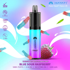 Hayati vape flavours - 青酸っぱいラズベリー Hayati Twist 使い捨て 26BF65