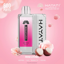 Hayati vape Japan - ローズライチ Hayati Miniature 600 ポッドキット 26BF44