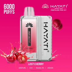 Hayati vape Japan - 失われたチェリー Hayati Infinity 6000ポッドキット 26BF154