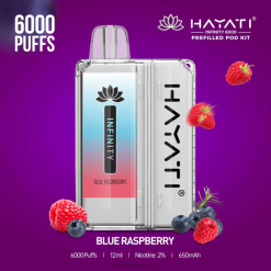 Hayati vape Japan - 青いラズベリー Hayati Infinity 6000ポッドキット 26BF144