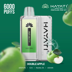 Hayati vape liquid - ダブルアップル Hayati Infinity 6000ポッドキット 26BF146