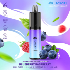 Hayati vape liquid - ブルーベリー ラズベリー Hayati Twist 使い捨て 26BF66