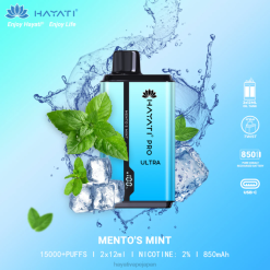 Hayati vape liquid - メントのミント Hayati Pro Ultra 使い捨て 15000 パフ 26BF206