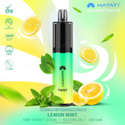 Hayati vape liquid - レモンミント Hayati Twist 使い捨て 26BF76