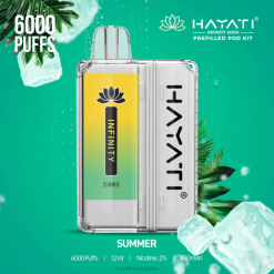 Hayati vape review - 夏 Hayati Infinity 6000ポッドキット 26BF162