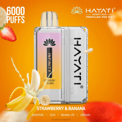 Hayati vapes wholesale - イチゴとバナナ Hayati Infinity 6000ポッドキット 26BF159