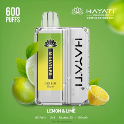 Hayati vapes wholesale - レモンライム Hayati Miniature 600 ポッドキット 26BF39