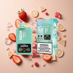 Razz Bar 40000パフ ストロベリーアイス＆ミックスベリー パワースクリーンディスプレイ 卸売 日本