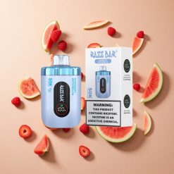 Razz Bar 50Kパフ ラズベリーウォーターメロン 650mAhバッテリー 卸売 日本